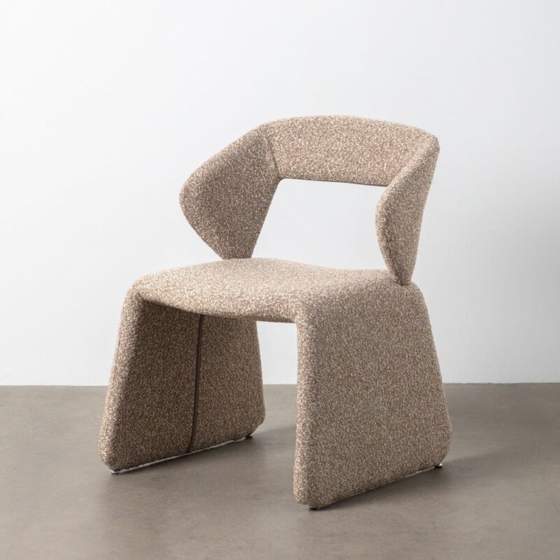 Chaise Beige Étoffe Ixia 59 cm