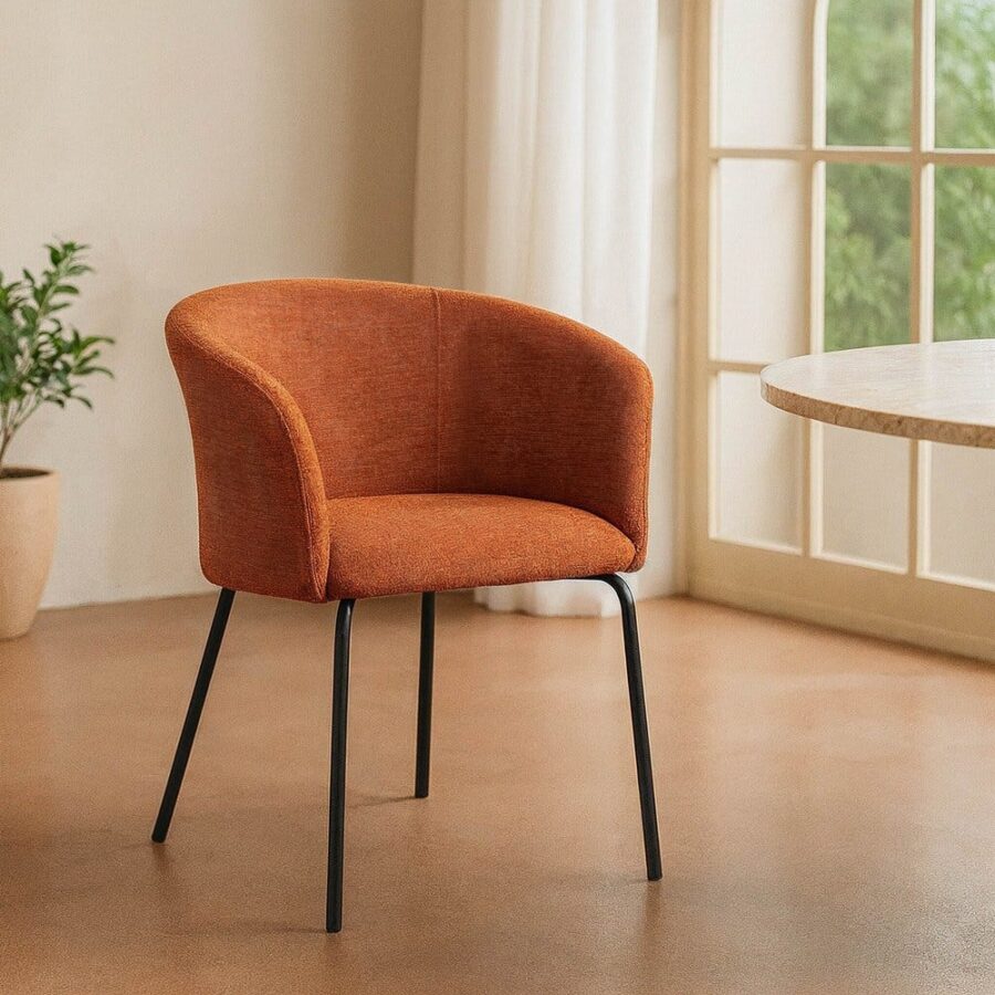 Chaise Citrouille Tissu-Métal Ixia 61 cm