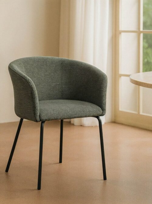 Chaise Vert Tissu-Métal Ixia 60 cm