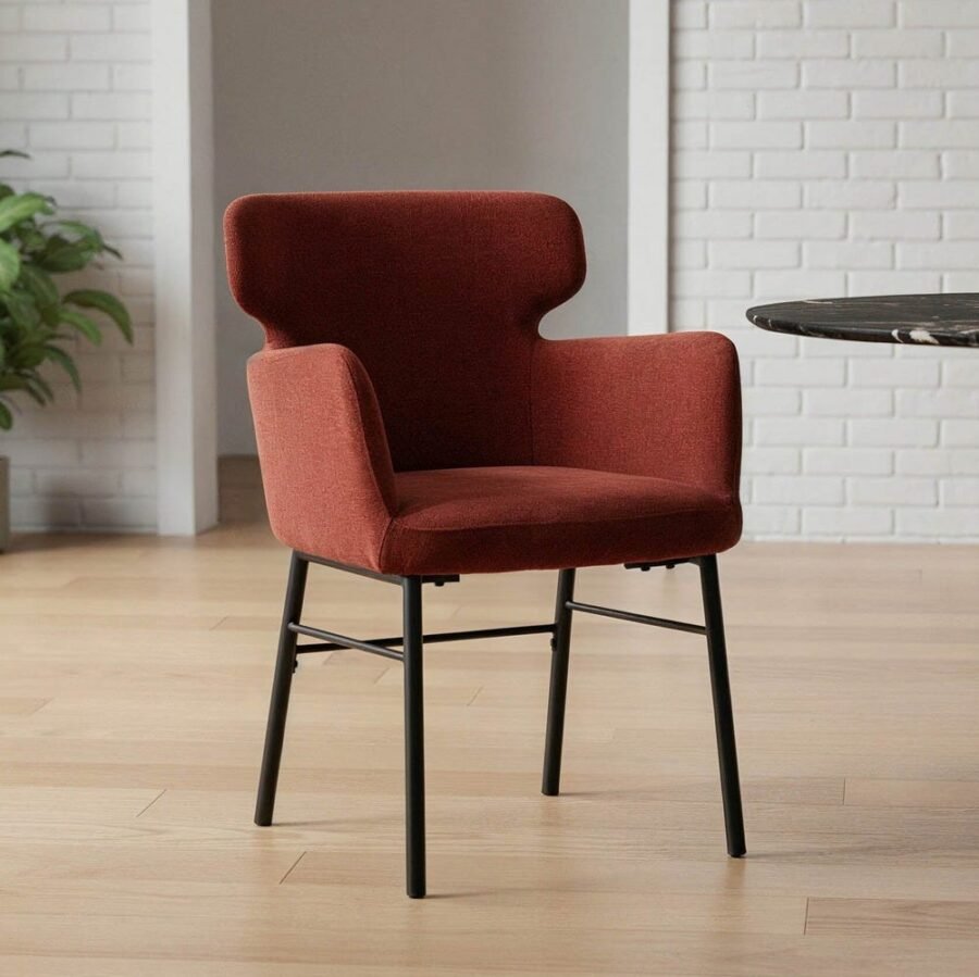 Lot de 2 : Chaise Tissu-Métal Ixia 59 cm