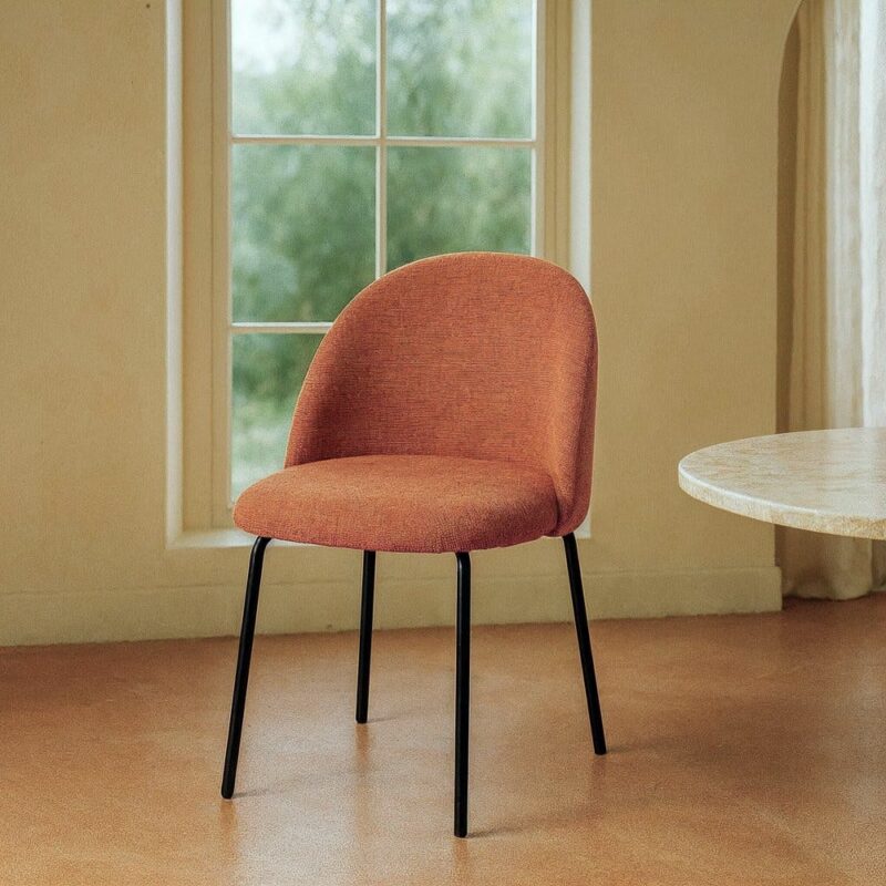 Chaise Citrouille Tissu-Métal Ixia 49 cm