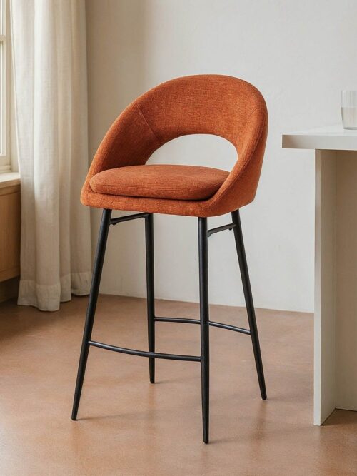 Tabouret Citrouille Tissu-Métal Ixia