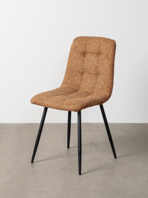 Chaise Marbré Tissu-Métal Ixia 44 cm