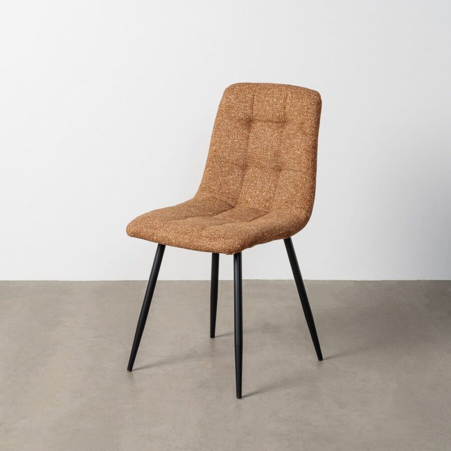Chaise Marbré Tissu-Métal Ixia 44 cm
