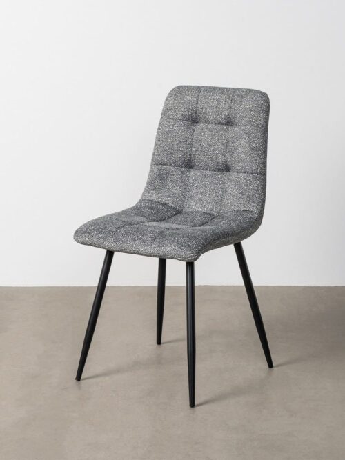 Chaise Marbré Vert Tissu-Métal Ixia 44 cm