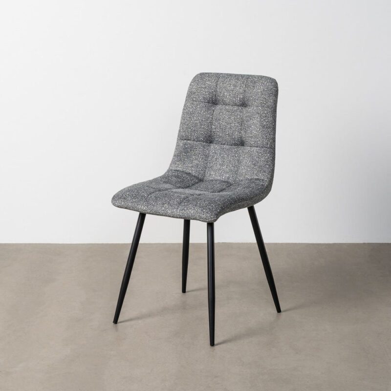Chaise Marbré Vert Tissu-Métal Ixia 44 cm