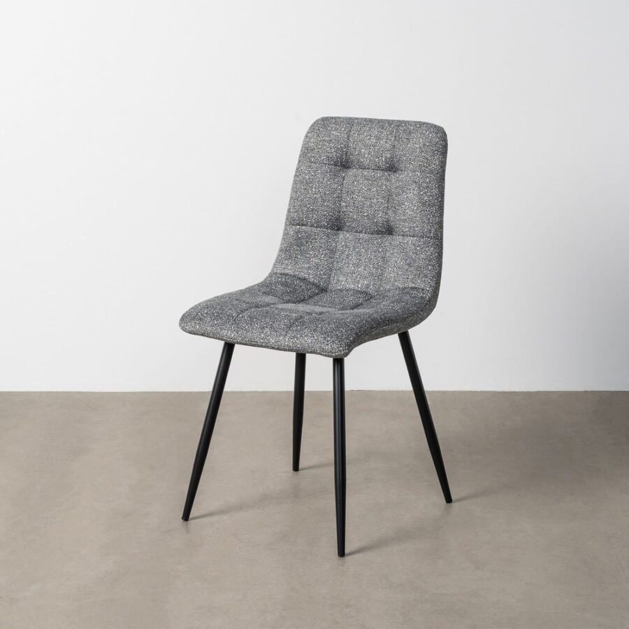 Chaise Marbré Vert Tissu-Métal Ixia 44 cm