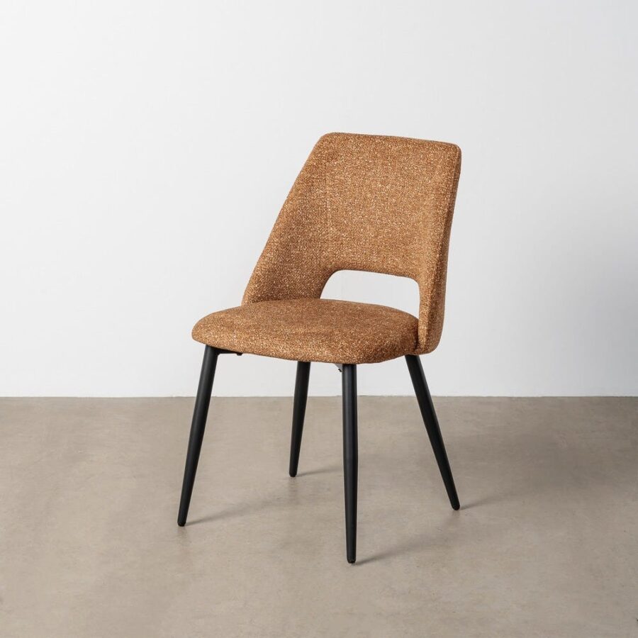 Chaise Marbré Tissu-Métal Ixia 50 cm