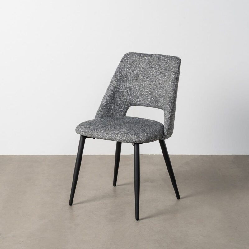 Chaise Marbré Vert Tissu-Métal Ixia 50 cm