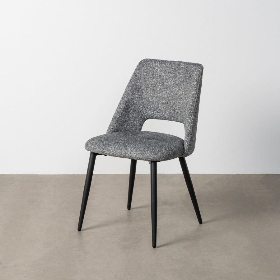 Chaise Marbré Vert Tissu-Métal Ixia 50 cm