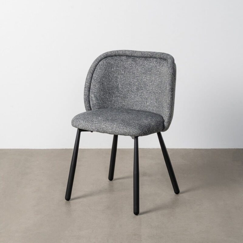 Chaise Marbré Vert Tissu-Métal Ixia 56 cm