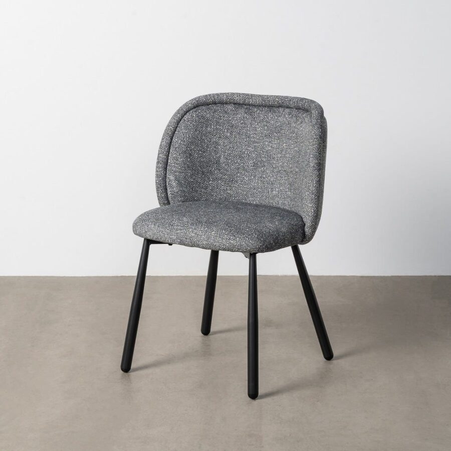 Chaise Marbré Vert Tissu-Métal Ixia 56 cm