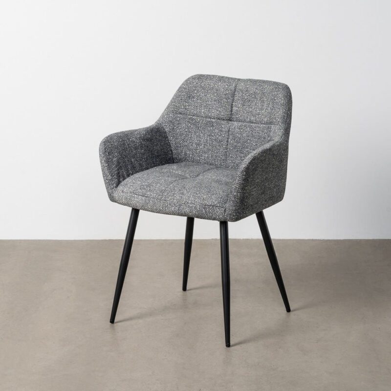 Chaise Marbré Vert Tissu-Métal Ixia 59 cm