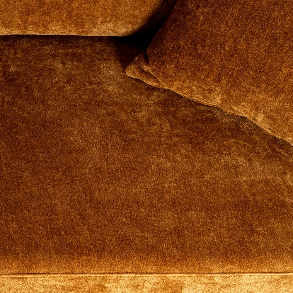 Canapé 3 Places Ocre Tissu-Bois Ixia 210 cm – Image 7