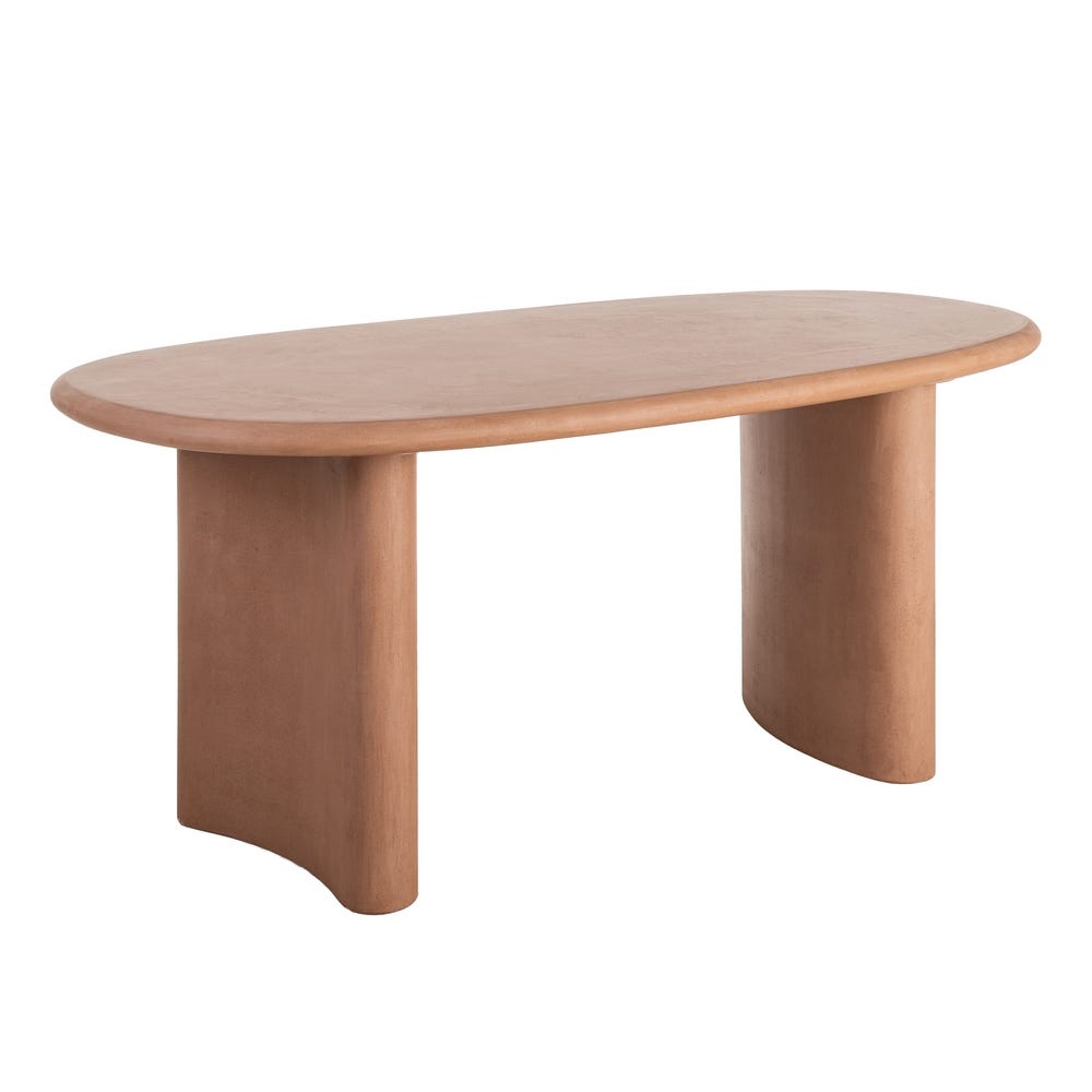 Table à Manger Terracotta Brutaliste Ixia 180cm – Image 2