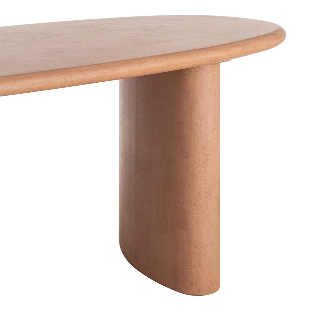 Table à Manger Terracotta Brutaliste Ixia 180cm – Image 3