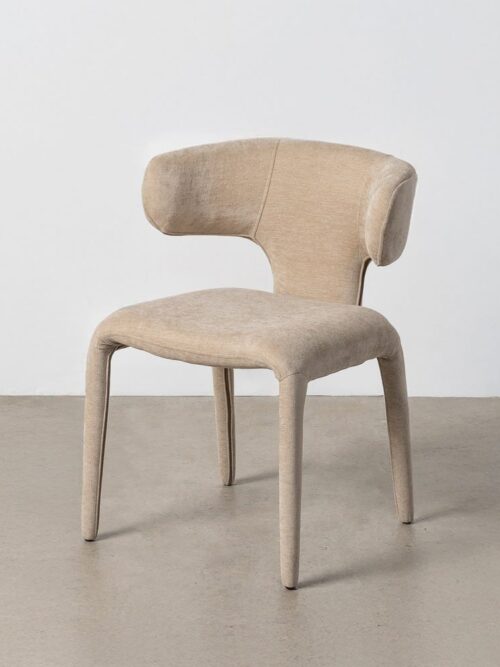 Chaise Taupe Étoffe Ixia