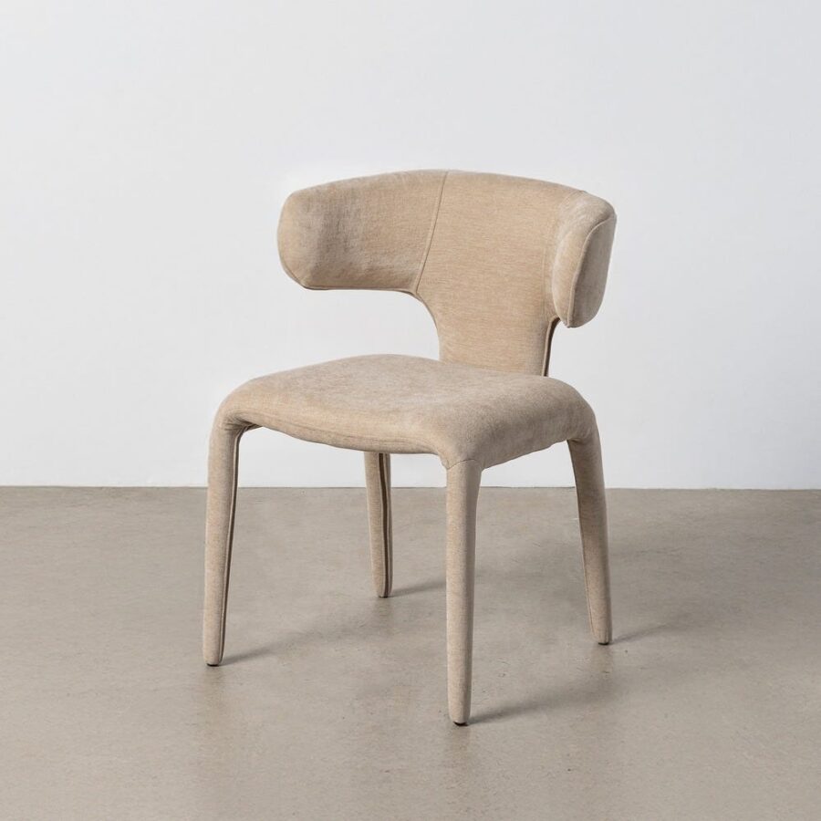 Chaise Taupe Étoffe Ixia