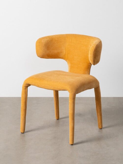 Chaise Moutarde Étoffe Ixia