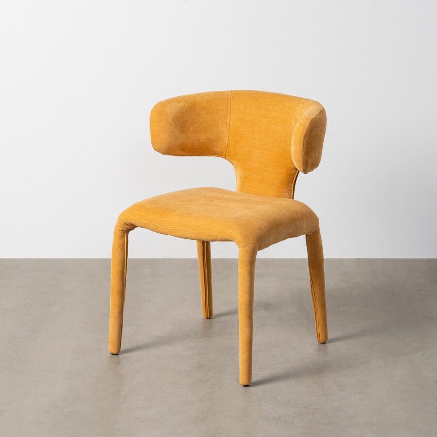Chaise Moutarde Étoffe Ixia