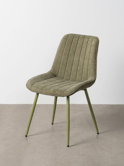 Chaise Vert Tissu-Métal Ixia 50 cm