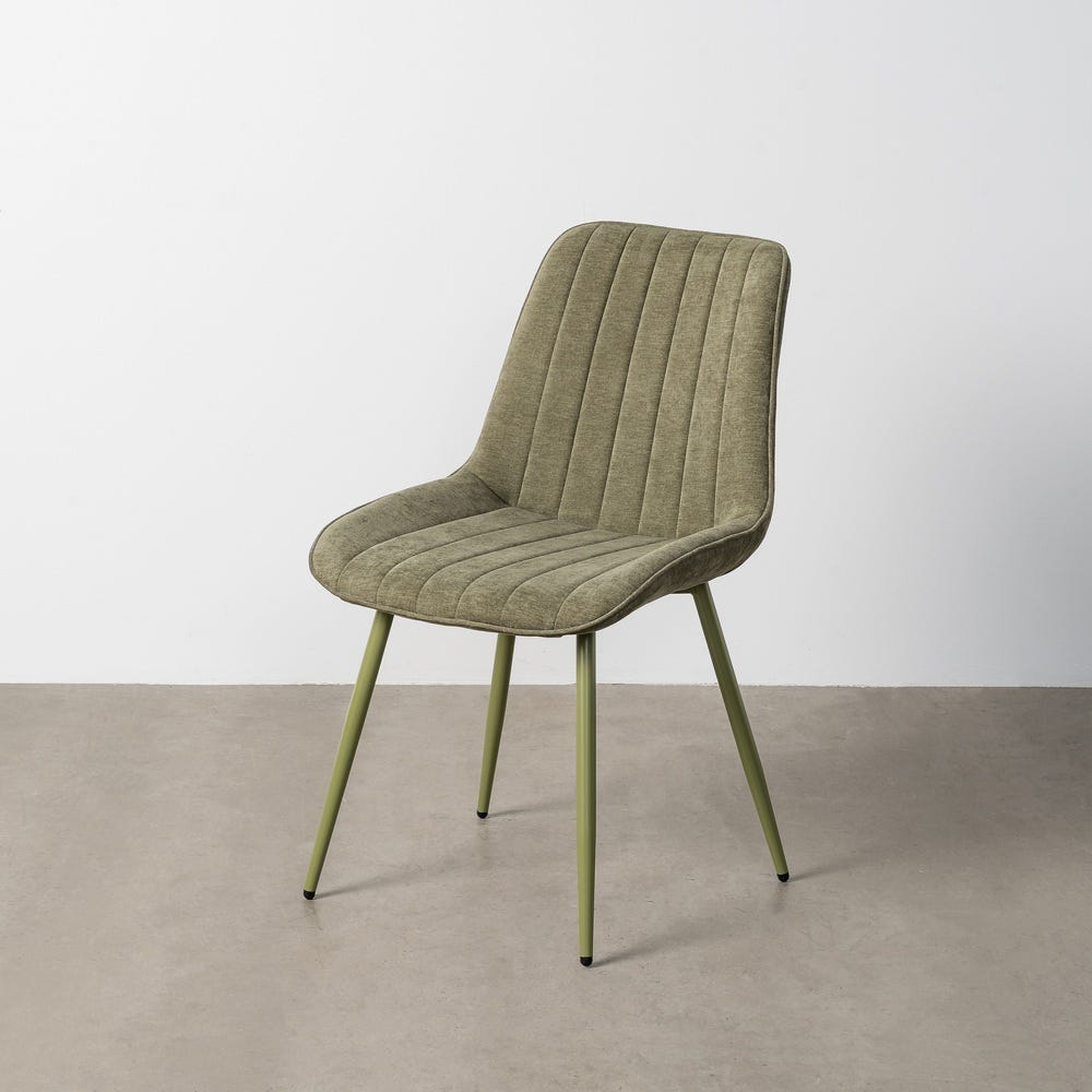 Chaise Vert Tissu-Métal Ixia 50 cm