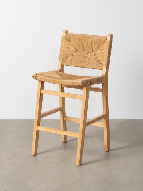 Tabouret Naturel Bois Ixia 45 cm