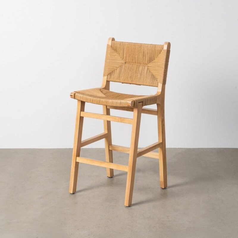 Tabouret Naturel Bois Ixia 45 cm