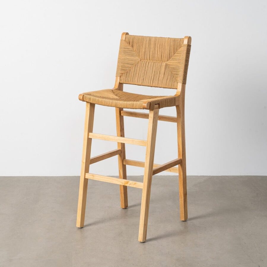 Tabouret Naturel Bois Ixia 45 cm