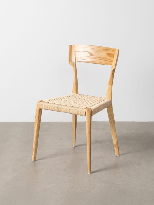 Chaise Naturel-Beige Bois Ixia 46 cm