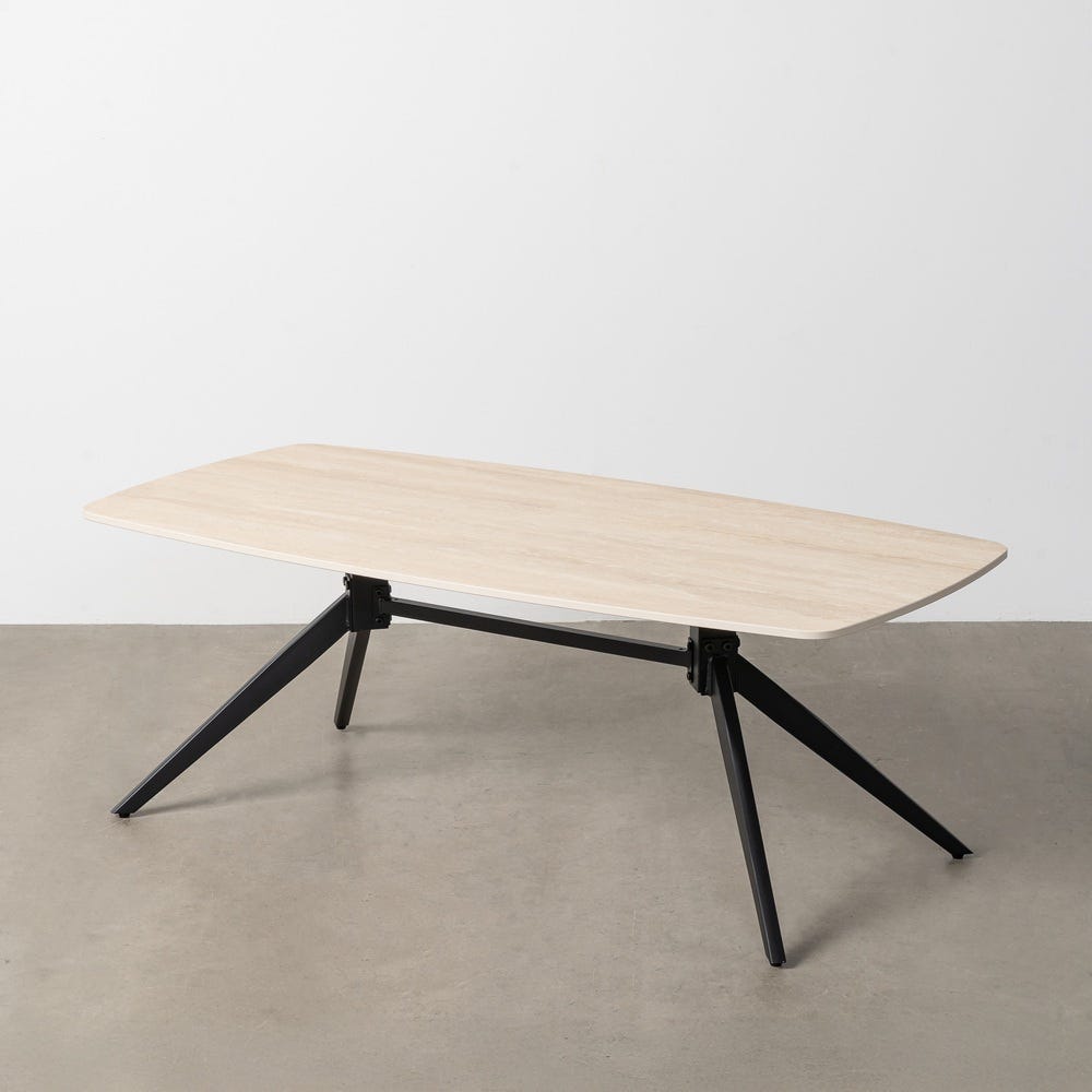 Table Basse Travertin Pierre Frittée Ixia 120 cm