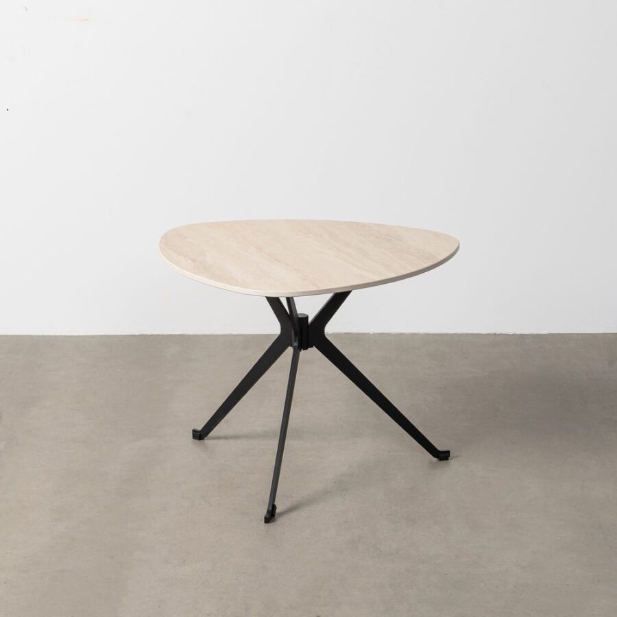 Table Basse Travertin Pierre Frittée Ixia 60 cm