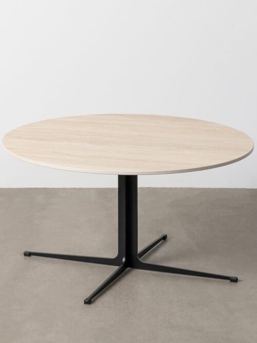Table Basse Travertin Pierre Frittée Ixia 80 cm