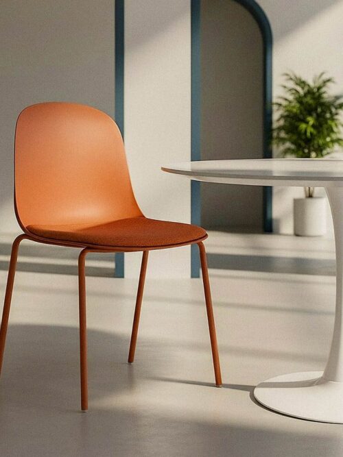 Chaise Tuile Polypropylène-Métal Ixia