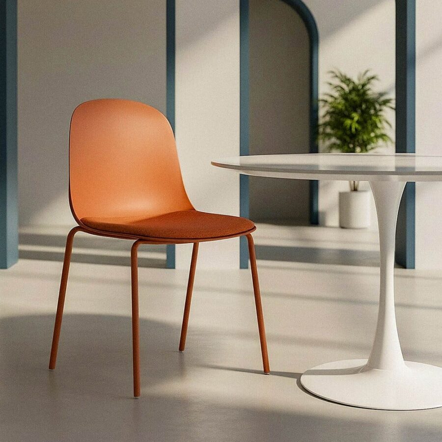 Chaise Tuile Polypropylène-Métal Ixia