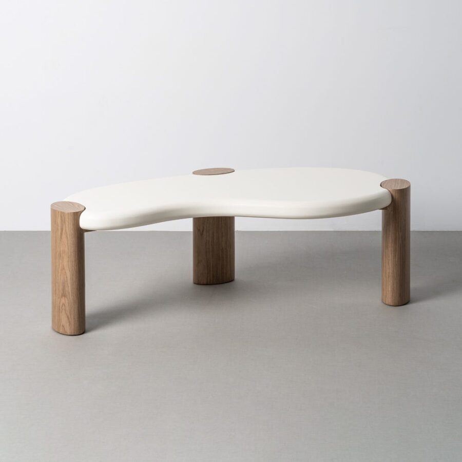 Table Basse Blanc-Naturel Ixia