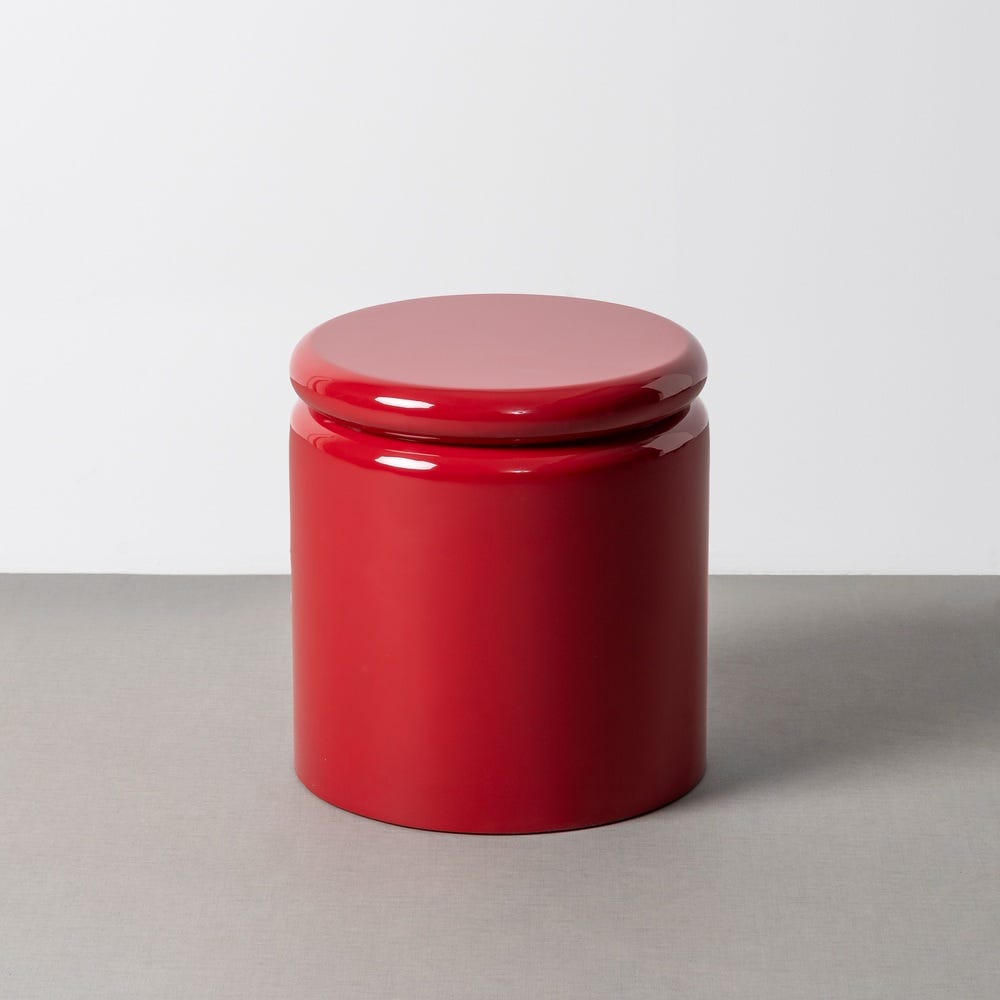 Table d'Appoint Rouge Ixia 40cm