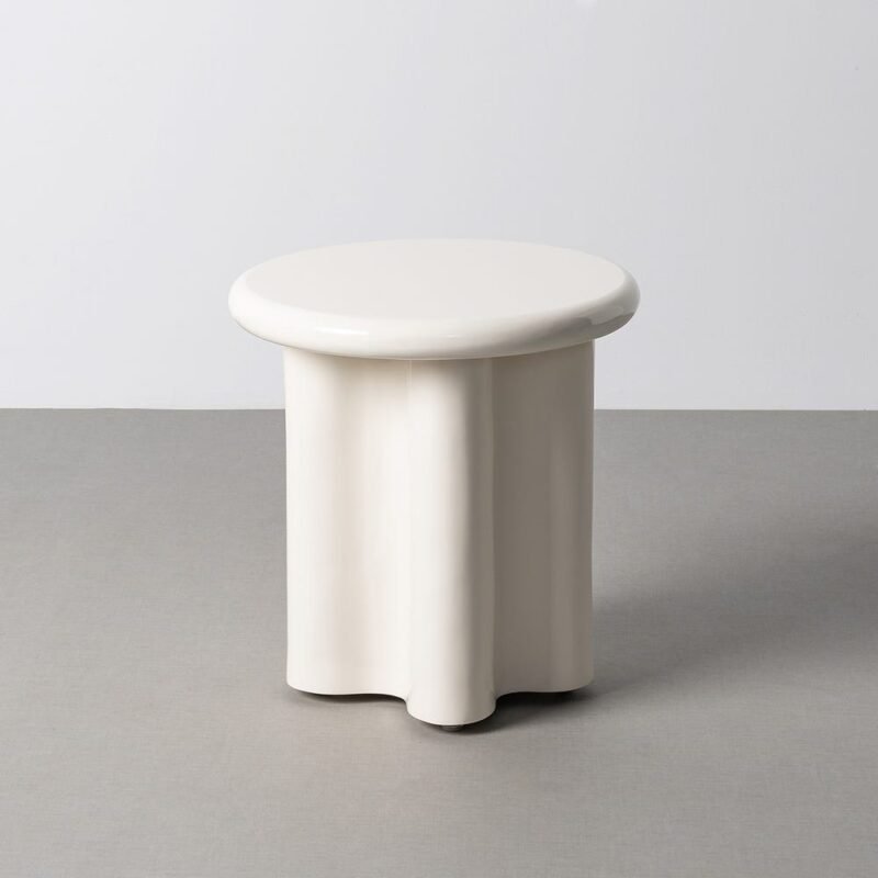 Table d'Appoint Crème Ixia 50cm