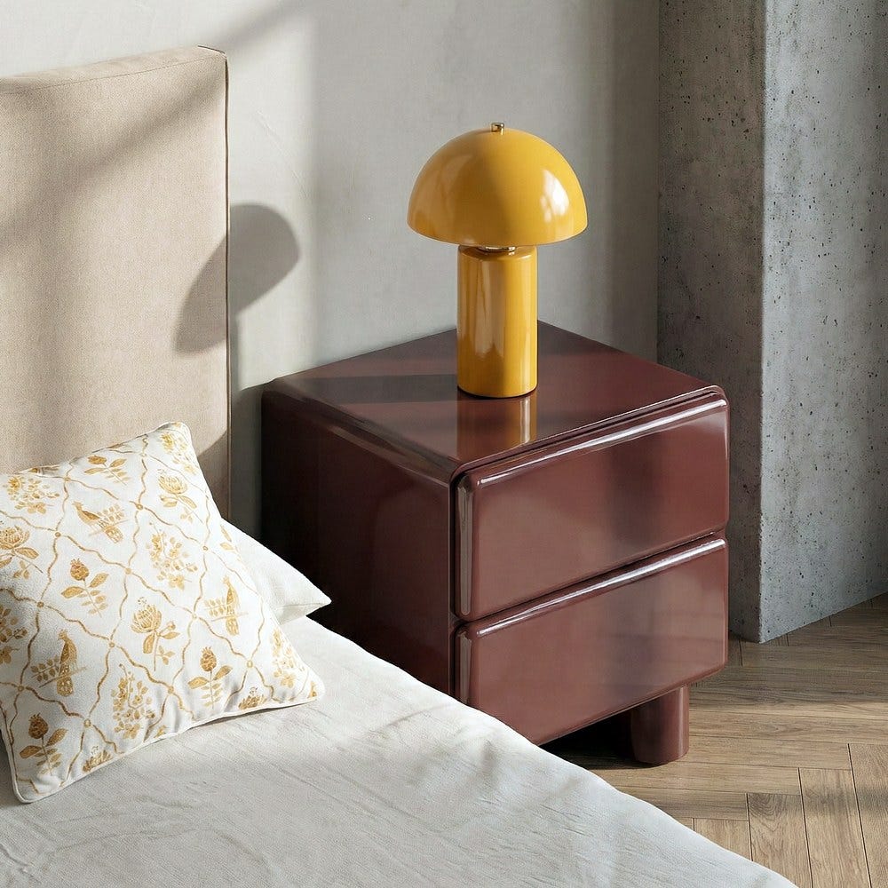 Petit Table LaquƩ Grenat 56,50 X 42,50 X 56,50 Ixia