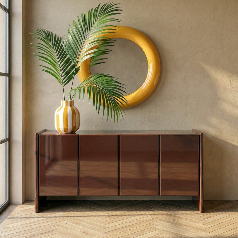 Buffet Marbre Grenat Push-Pull Ixia 163cm