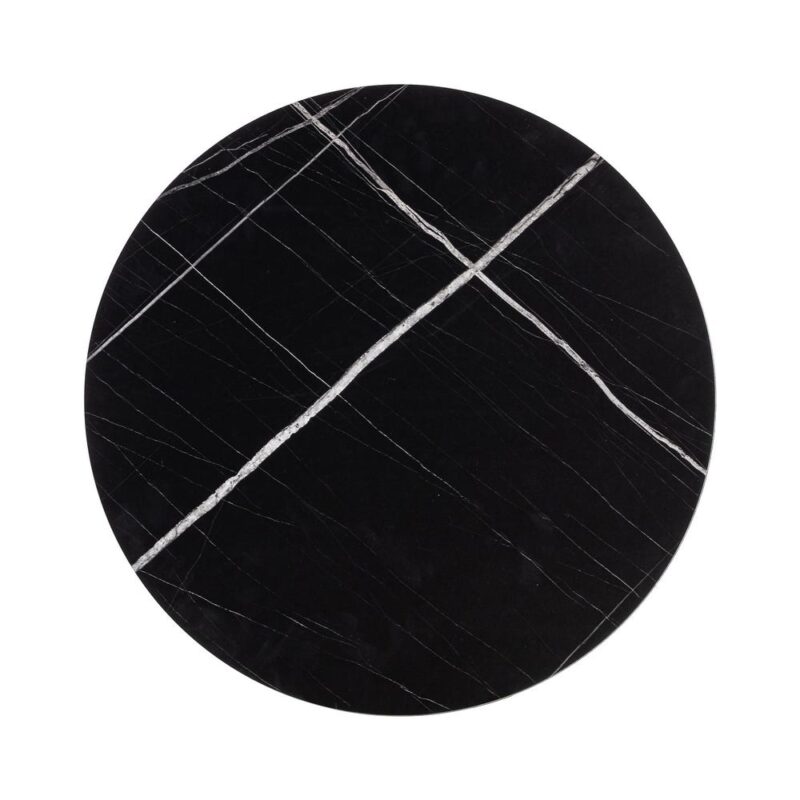 Table Basse Marbre Noir Mat Ixia 60cm