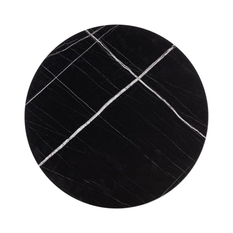 Table Basse Marbre Noir Mat Ixia 60cm