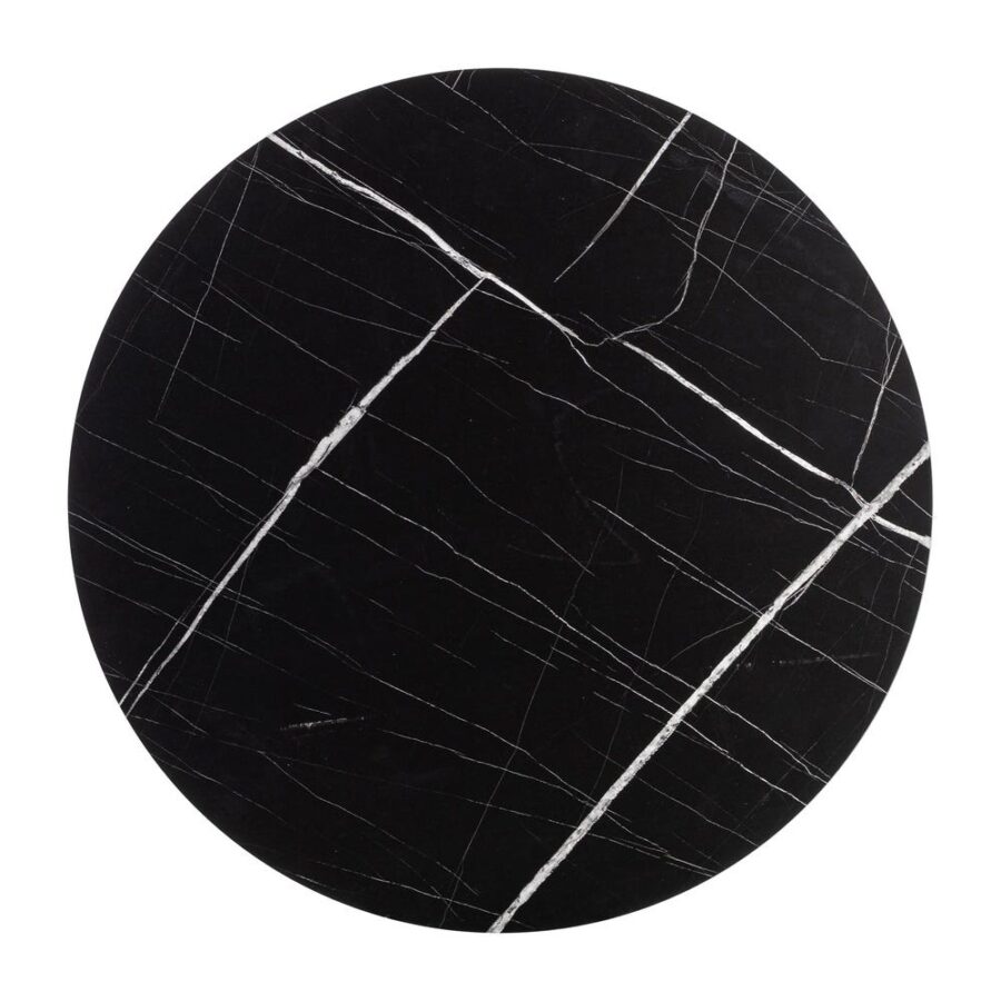 Table Basse Marbre Noir Mat Ixia 70cm