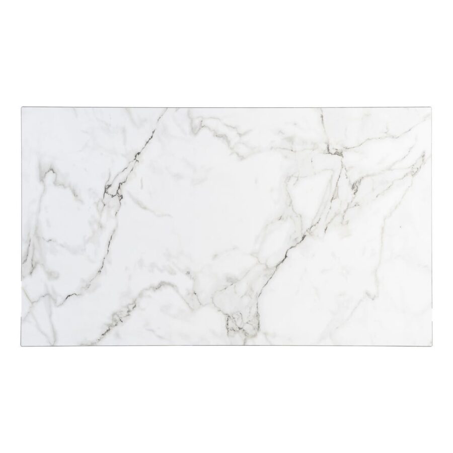 Table à Manger Blanc Casse Ixia 120cm