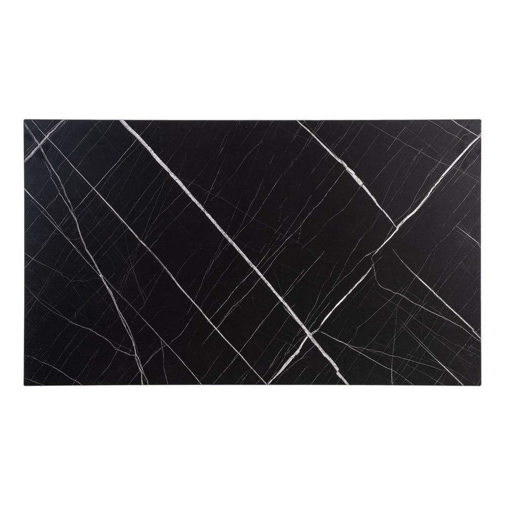 Table à Manger Noir Mat Ixia 120cm