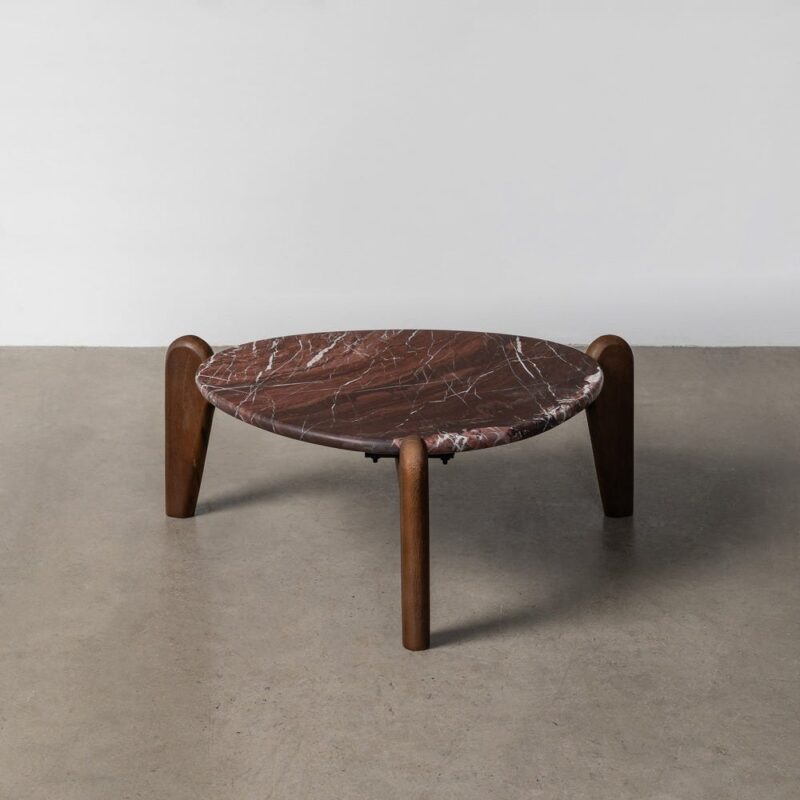 Table Basse Manguier Marbre Ixia 70cm