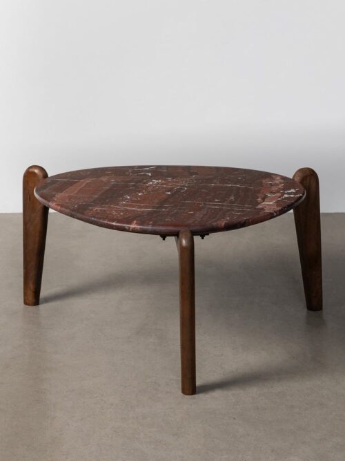 Table Basse Manguier Brutaliste Ixia 82cm