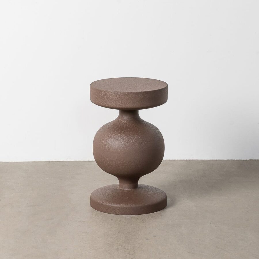Petit Table Marron Acier Ixia 33 cm