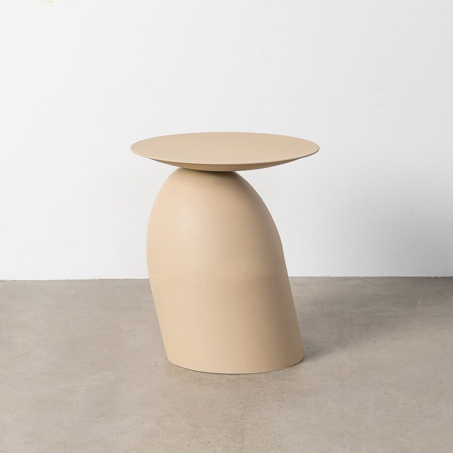 Petit Table Beige Acier Ixia 46 cm