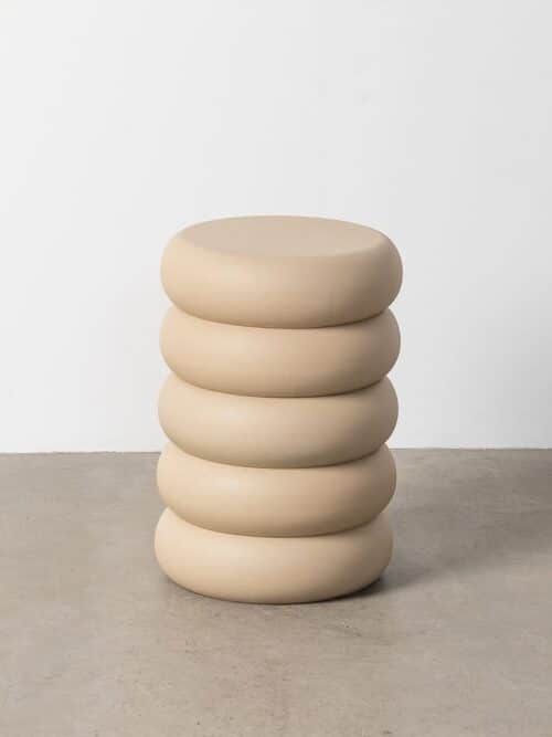 Table d'Appoint Beige Ixia 46cm